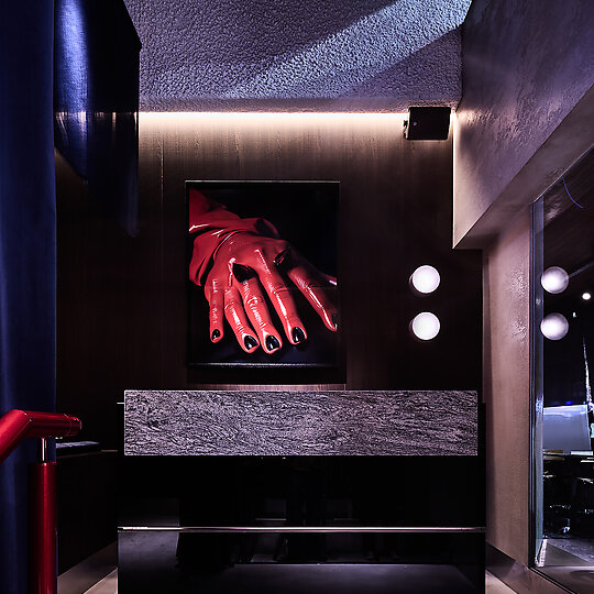 Interior photograph of Tombo Den by Tom Blachford