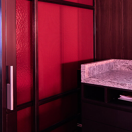 Interior photograph of Tombo Den by Tom Blachford