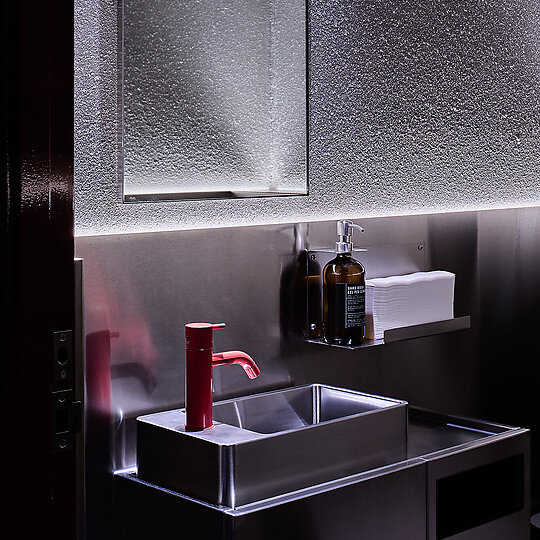 Interior photograph of Tombo Den by Tom Blachford