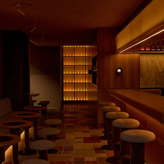 Interior photograph of Burly Bar by Jessie Prince