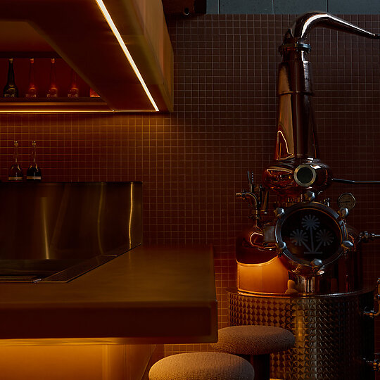 Interior photograph of Burly Bar by Jessie Prince