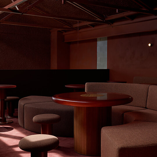 Interior photograph of Burly Bar by Jessie Prince