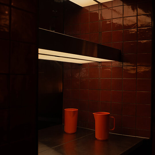 Interior photograph of Reno's by Simon Cecere