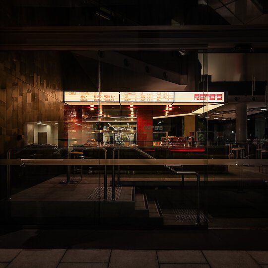 Interior photograph of Reno's by Simon Cecere