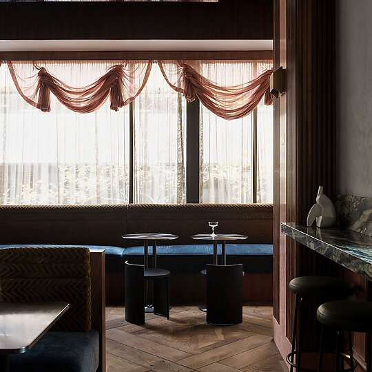 Interior photograph of Brooksy by Steven Woodburn