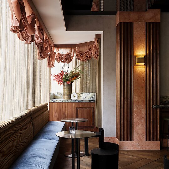 Interior photograph of Brooksy by Steven Woodburn
