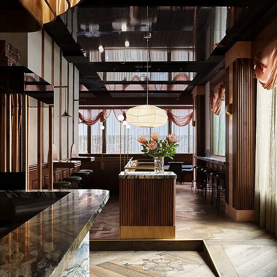 Interior photograph of Brooksy by Steven Woodburn