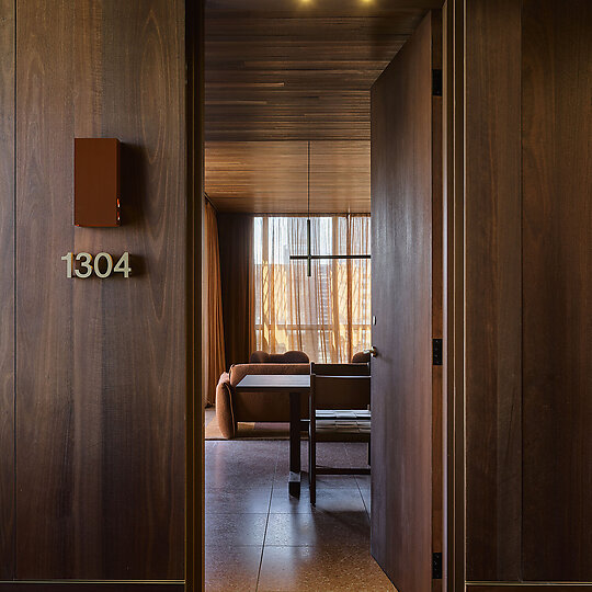 Interior photograph of Melbourne Place by Anson Smart