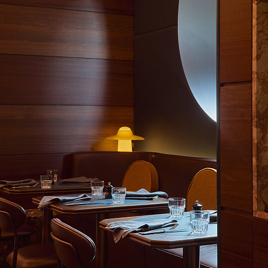 Interior photograph of Bar Julius by Anson Smart