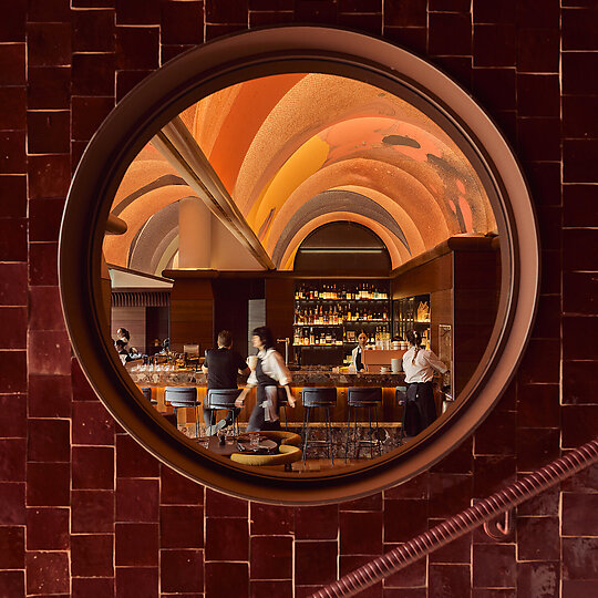 Interior photograph of Bar Julius by Anson Smart