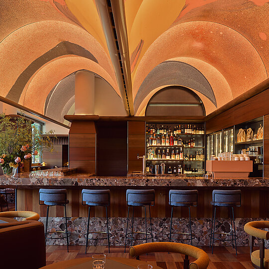 Interior photograph of Bar Julius by Anson Smart
