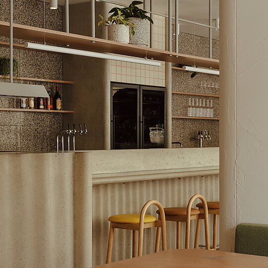 Interior photograph of Sofia Bistro by Jonathan VDK