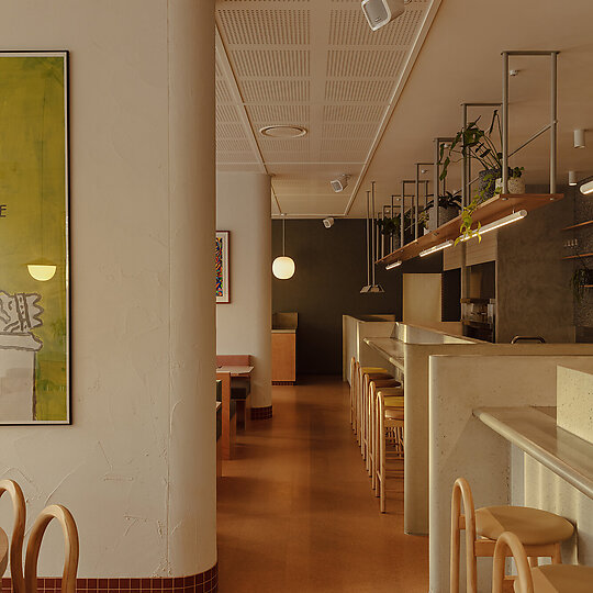 Interior photograph of Sofia Bistro by Jonathan VDK